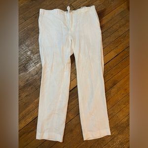 Ralph Lauren White Linen Pants sz 36x32 NWT